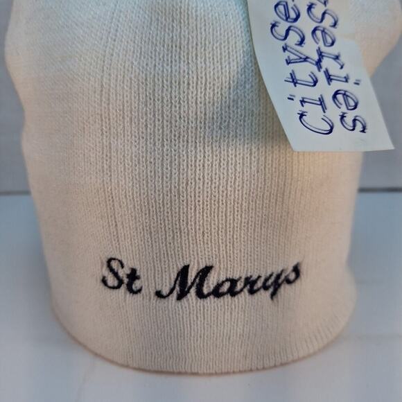 Saint Mary's University Winter Beanie Cap White - Picture 2 of 5